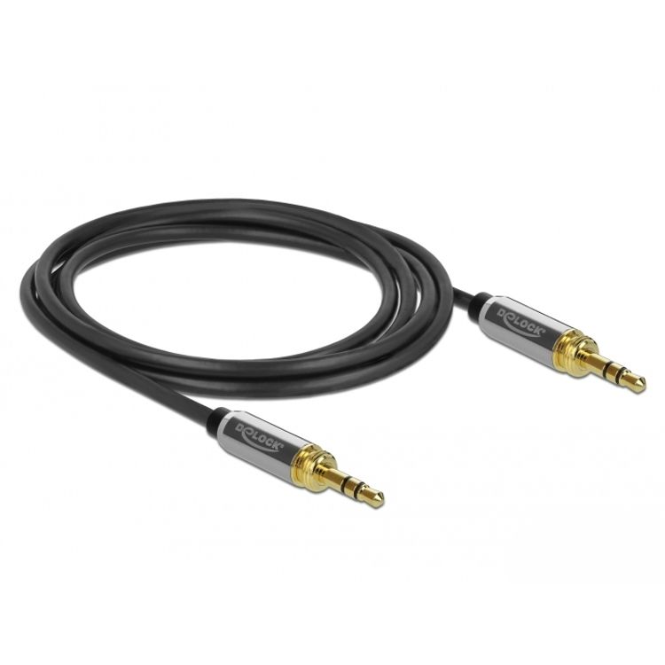 Tootefoto - DeLOCK 85785 audiokaabel 1 m 3.5mm Must, Hall