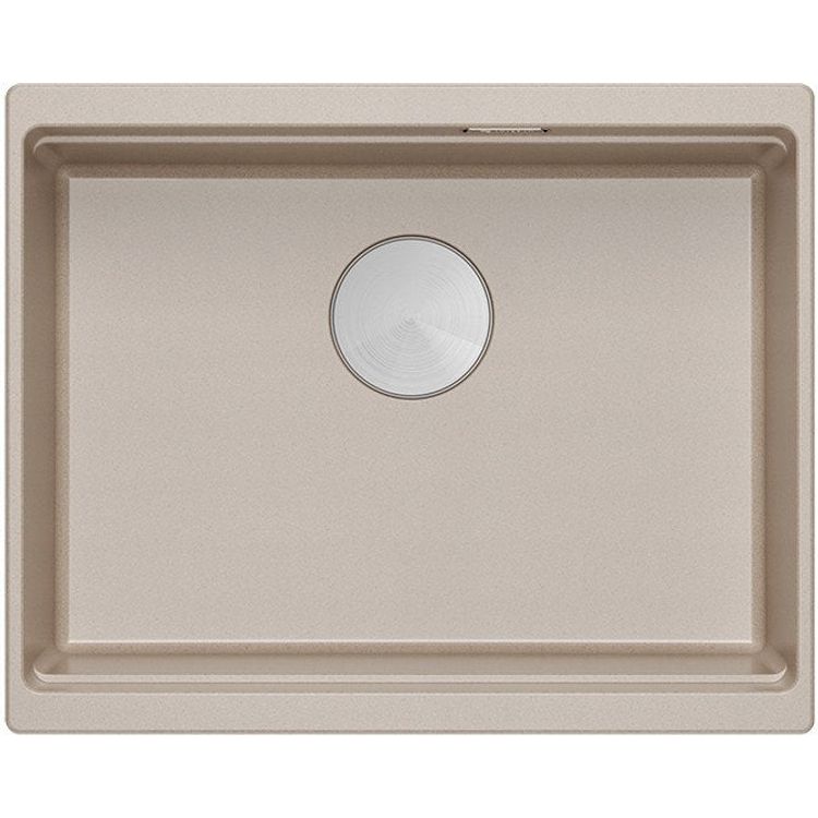 Tootefoto - Logan 100 Graniteq p rl bee 56x45x21,5 cm kraanikauss 1 kambriga, mis on riputatud k sitsi sifooni roostevabast terasest