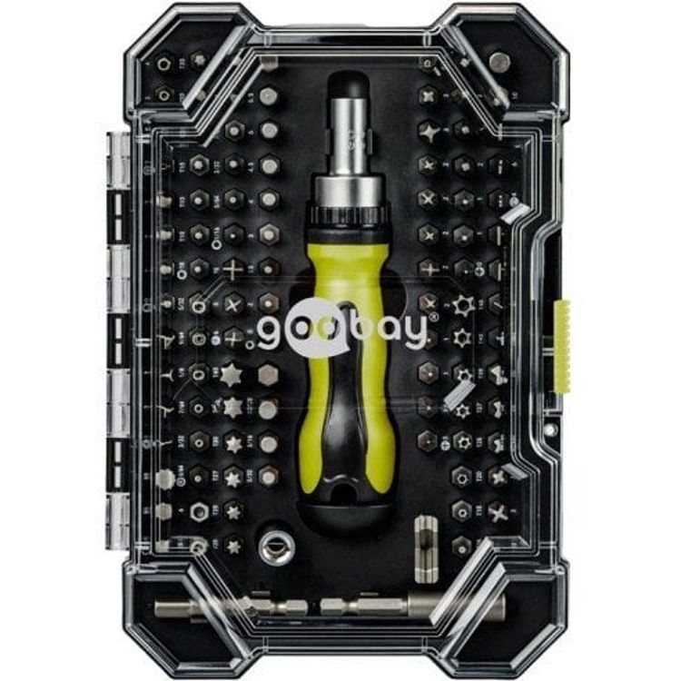 Tootefoto - Kruvikeerajate komplekt 100-osalise otsiku komplektiga