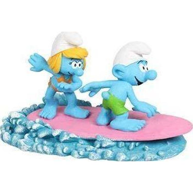 Tootefoto - AQUA DELLA Aqua Della Ornament Surfing Smurfs 15.9x8.2x8.9