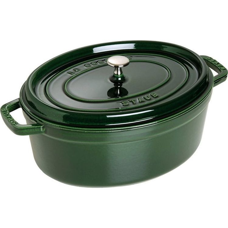 Tootefoto - Staub Oval Cast Iron Pot - 3.2 ltr, Green
