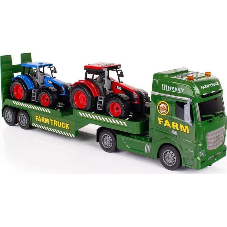 Tootefoto - Valguse ja heliga traktoritega veoauto puksiirauto