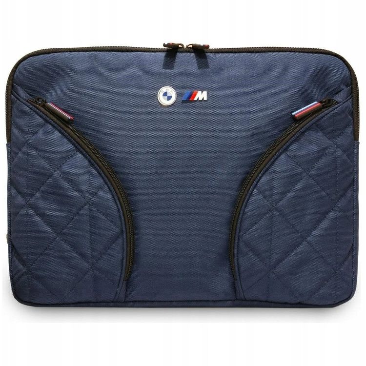 Tootefoto - BMW Nylon Pockets&Metal Logo Sleeve Bag 14" Navy Blue