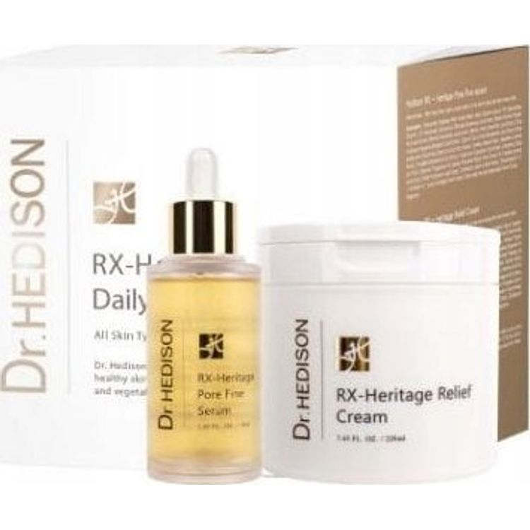 Tootefoto - DR.HEDISON_SET RX-Heritage pooride n htavust v hendav seerum 50ml + taastav kreem 220ml