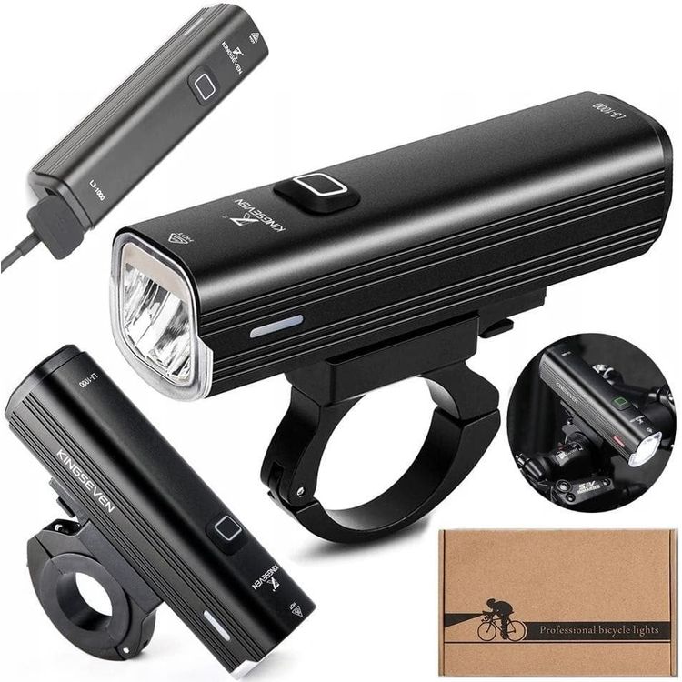 Tootefoto - KINGSEVEN L3-1000 jalgrattavalgusti 1000 lm aku