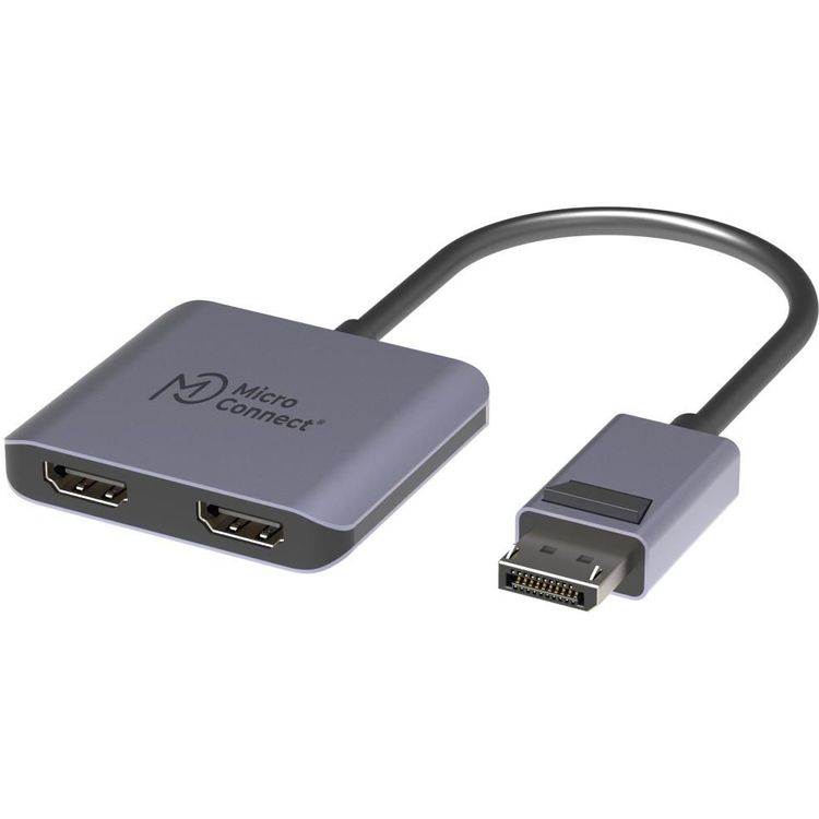 Tootefoto - MicroConnect DisplayPort to 2x HDMI female adapter - Adapter (MC-DP-2XHDMI)