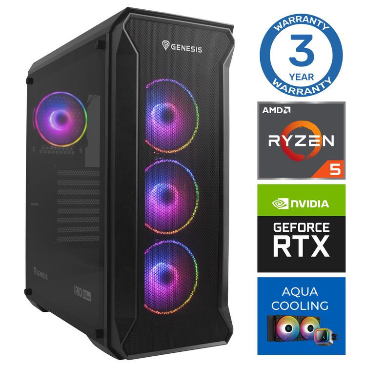 Tootefoto - INTOP AQUA Ryzen 5 7600X 32GB DDR5 1TB SSD M.2 NVME+4TB RTX5070 12GB no-OS