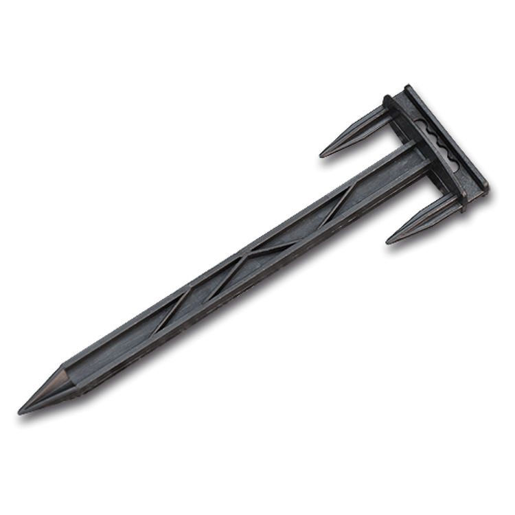 Tootefoto - Komplektis 200 toodet. Kinnituspiik peenravaibale / katteloorile 17/5cm