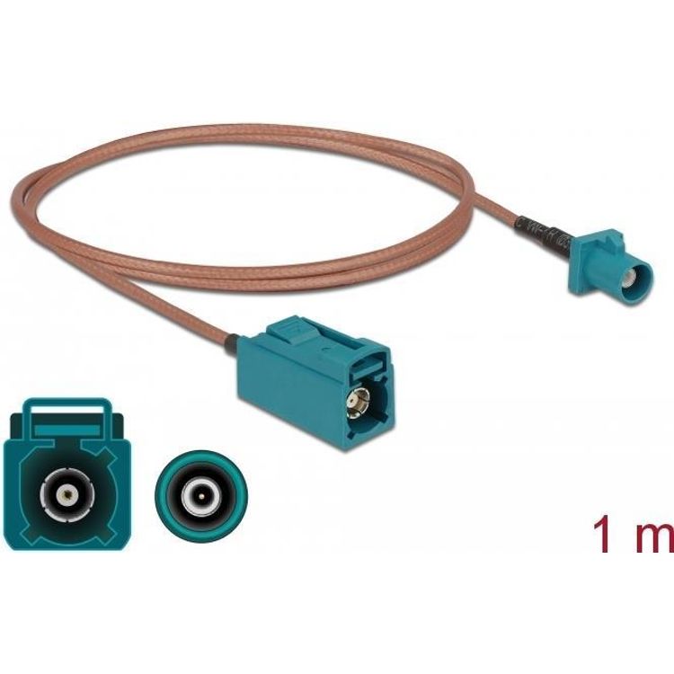 Tootefoto - DeLOCK 90005 koaksiaalkaabel RG-316/U 1 m FAKRA Z Bee , Roheline