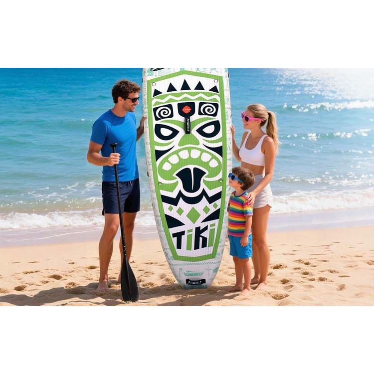 Tootefoto - Dunlop Deska do p ywania SUP FunWater Tiki SUPFW05D 3,2m (zielona)