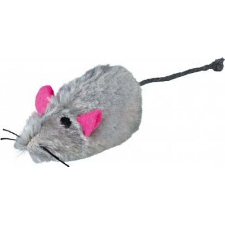 Tootefoto - Trixie TOY MOUSE IN A FUR ON AN ERASER 48 pcs