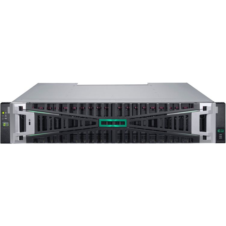Tootefoto - HPE MSA 2070 SFF 2x32Gb FC 4-pordiline Cntrl 12x7,68TB SSD 4x32Gb SFP FC XCVR 92TB salvestusmassiv