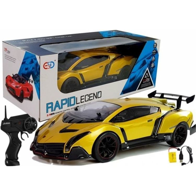 Tootefoto - Lean Sport puldiga juhitav sportauto 1:10 Gold R/C