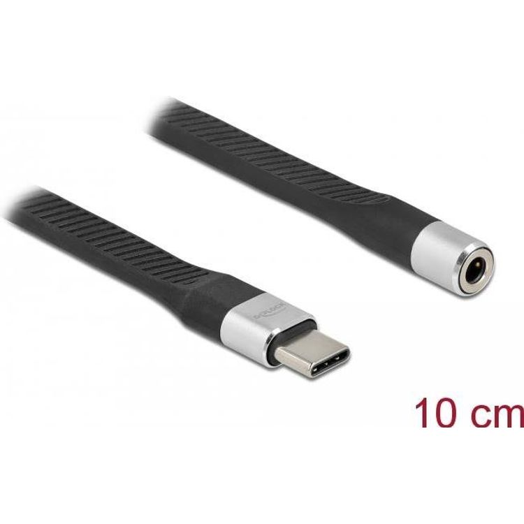 Tootefoto - DeLOCK 86942 mobiiltelefonikaabel Must, H be 0,1 m USB C 3.5mm