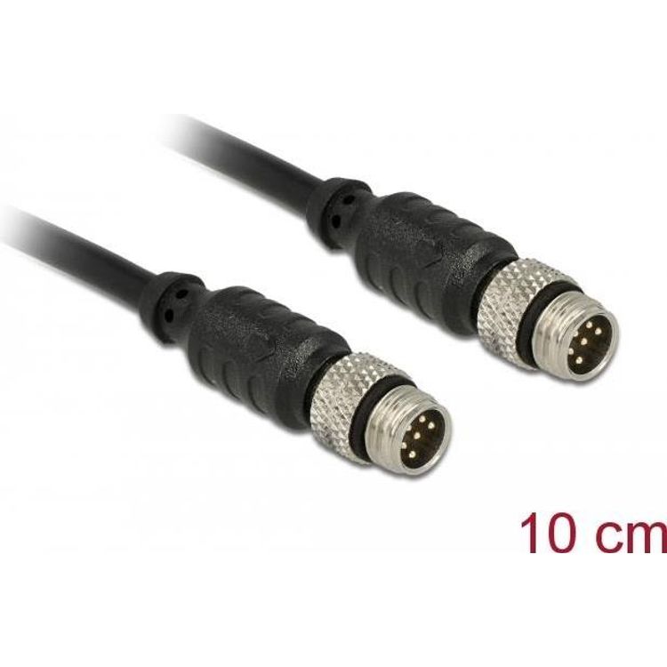 Tootefoto - DeLOCK 12688 kaabel andurile ja k ivitajale 0,1 m M8 Must