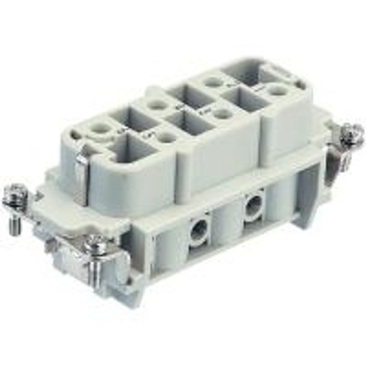 Tootefoto - Harting Buchseneinsatz Han HsB 09 31 006 2701 6 + PE Schrauben 1 St. (09 31 006 2701)