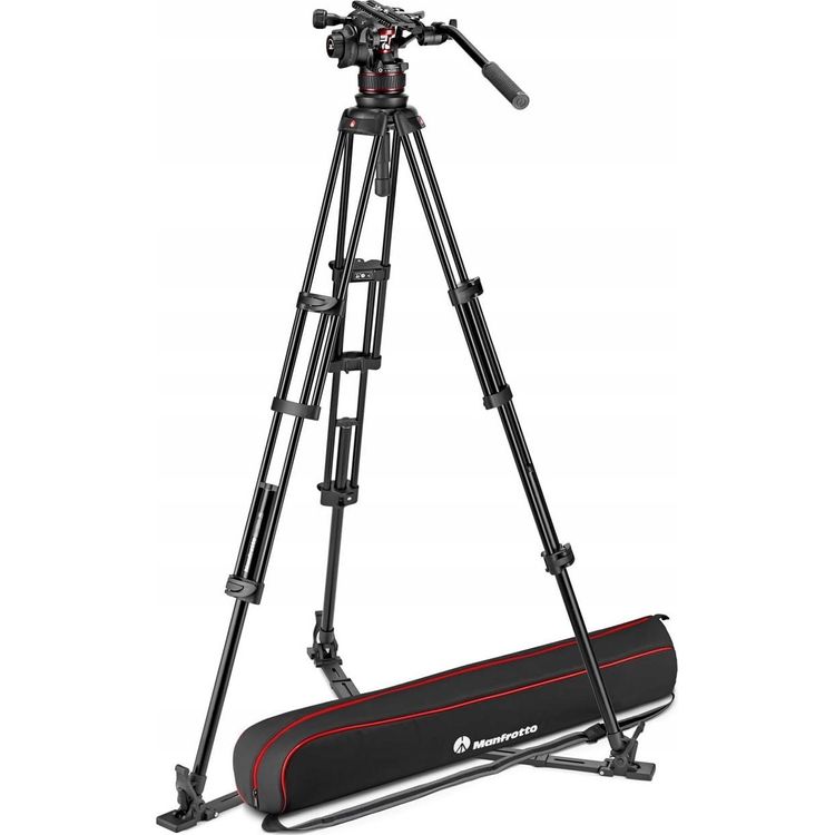 Tootefoto - Manfrotto Tripod Twin Alu komplekt 612 peaga - alumine pikendus