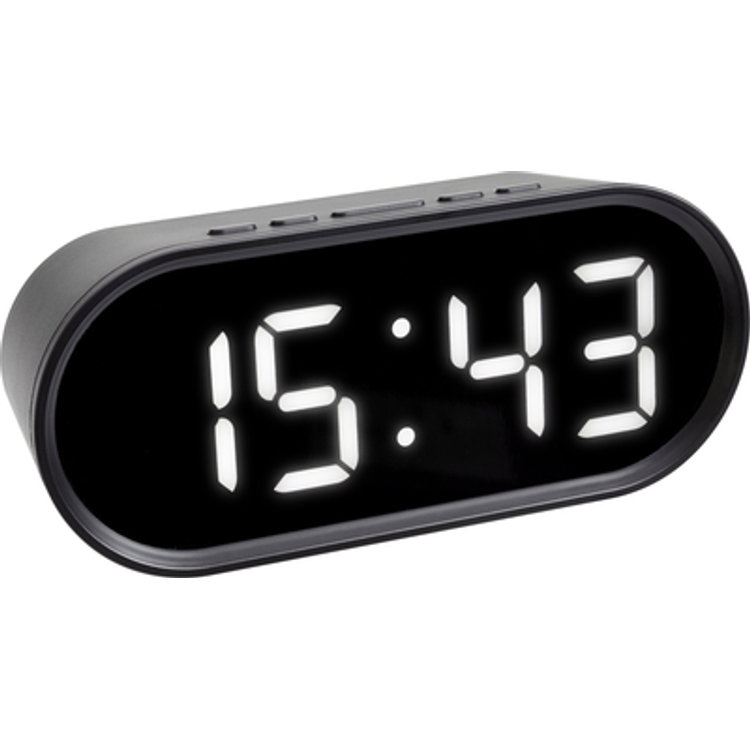 Tootefoto - Tfa Dostmann 60.2025.01 Quartz Alarm Clock Black Alarm Times 1