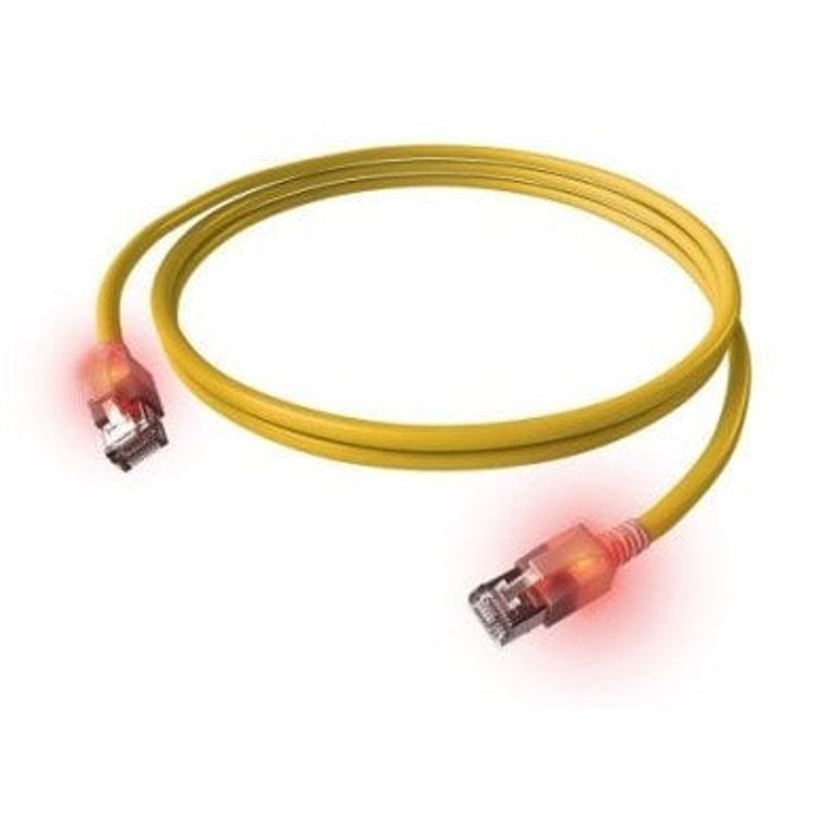 Tootefoto - Easylan S / FTP DUALBOOT LED CAT.6A, RJ45 / RJ45, LSOH, kollane, 7,5 m