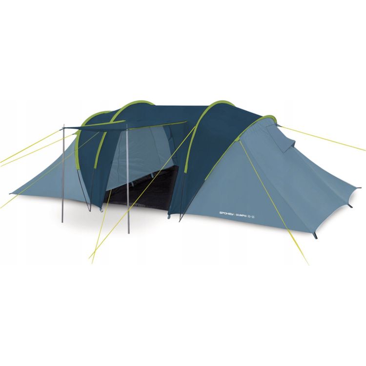 Tootefoto - udne turistitelk. Nelja inimese telk kahe eraldi magamistoaga Spokey OLIMPIC 2+2