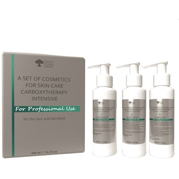 Tootefoto - Helena Rubinstein Green Pharm Cosmetic Carboxytherapy Intensiivne kosmeetikakomplekt n o- ja kaelapiirkonna nahahoolduseks 420ml