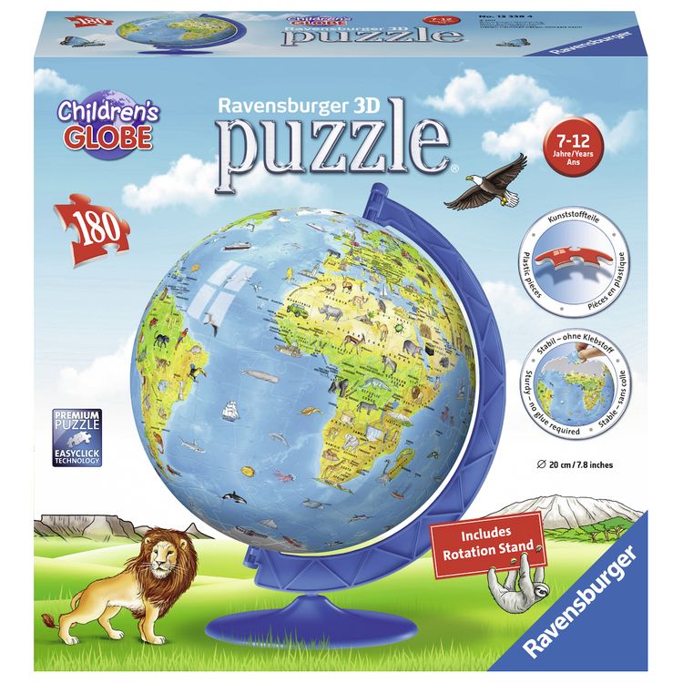 Tootefoto - Ravensburger Children's Globe 3D pusle 180 tk Gloobus