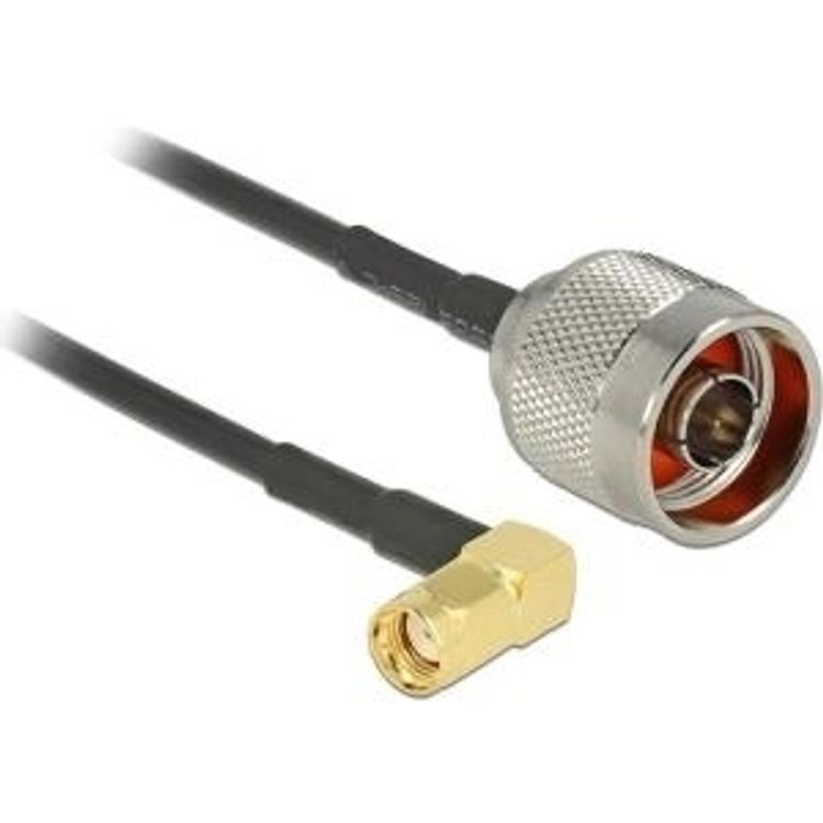 Tootefoto - DeLOCK 0.3m, N/RP-SMA koaksiaalkaabel RG-174 0,3 m Must