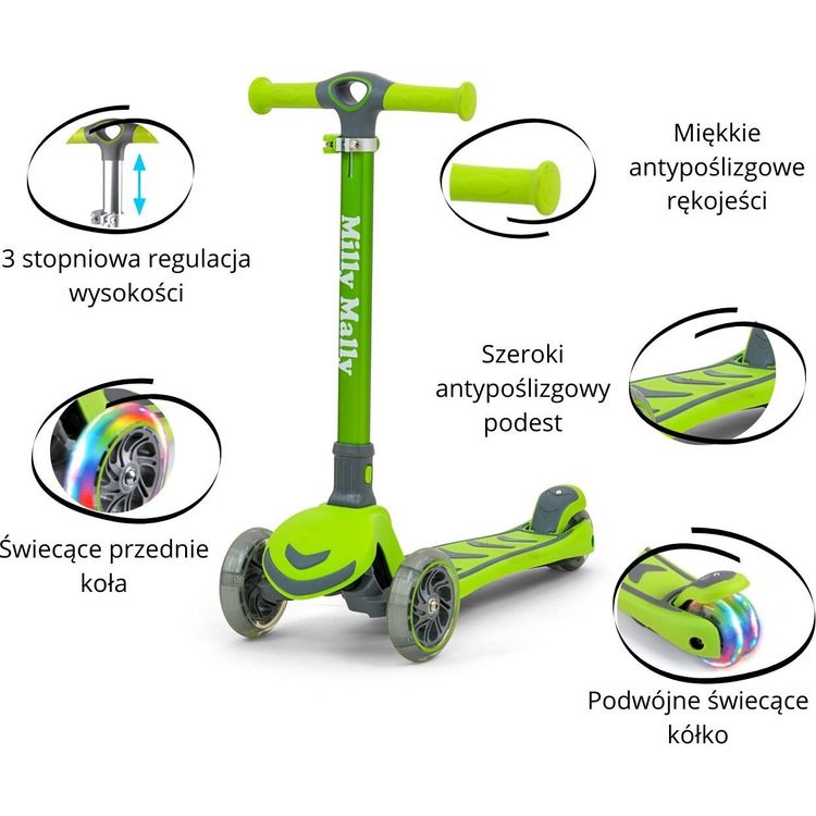 Tootefoto - Milly Mally Scooter Boogie Green (3001)