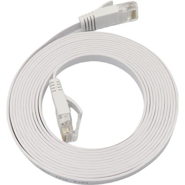 Tootefoto - MicroConnect U/UTP CAT6A White Flat LSZH TPE Jacket - Kabel - Netzwerk (V-UTP6A03W-FLAT-LSZH)