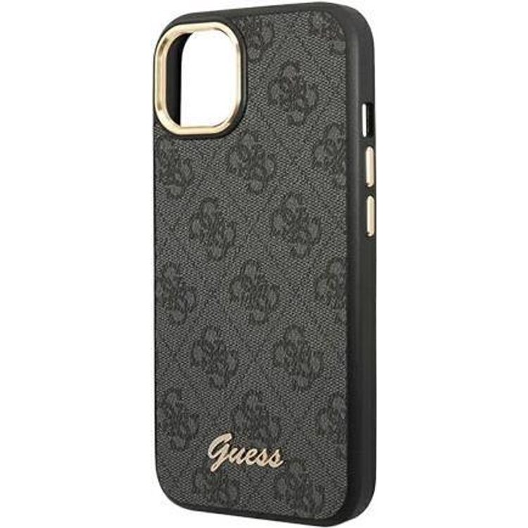 Tootefoto - Guess PC/TPU 4G Metal Camera Outline Case f r Apple iPhone 14 Max - black (GUHCP14MHG4SHK)