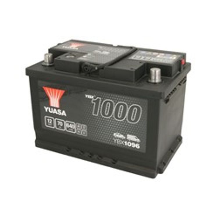 Tootefoto - Akumulator YUASA 12V 70Ah/640A YBX1000 CaCa (P+ standardowy) 278x175x190 B13 (rozruchowy)