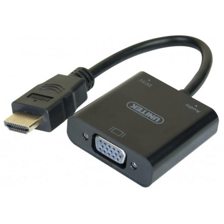 Tootefoto - CUC Exertis Connect 051248 videokaabliadapter 0,15 m VGA (D-Sub) HDMI t p A (Standard) Must