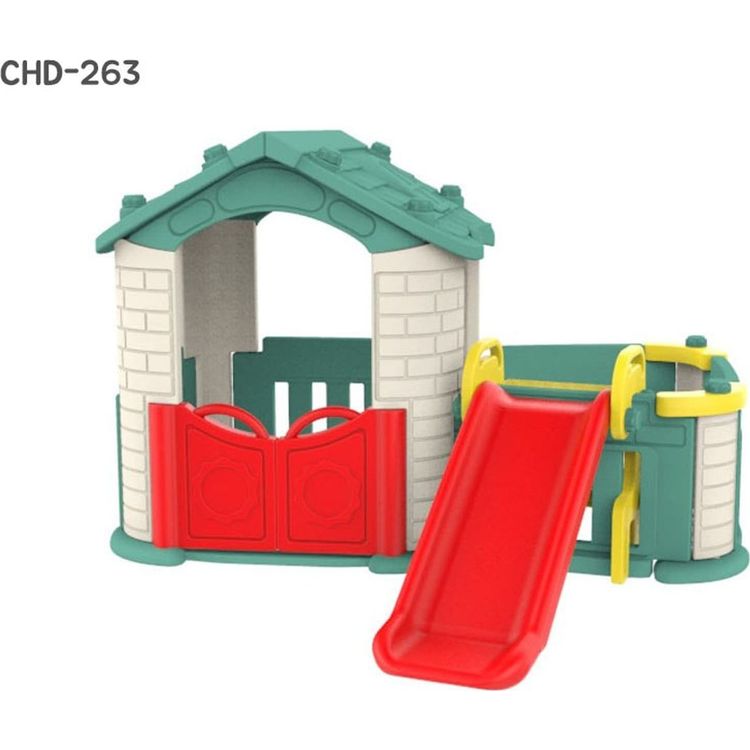 Tootefoto - Ramiz Aiamaja 3in1 lastele Roheline katus + Lium gi + Aiaga aed