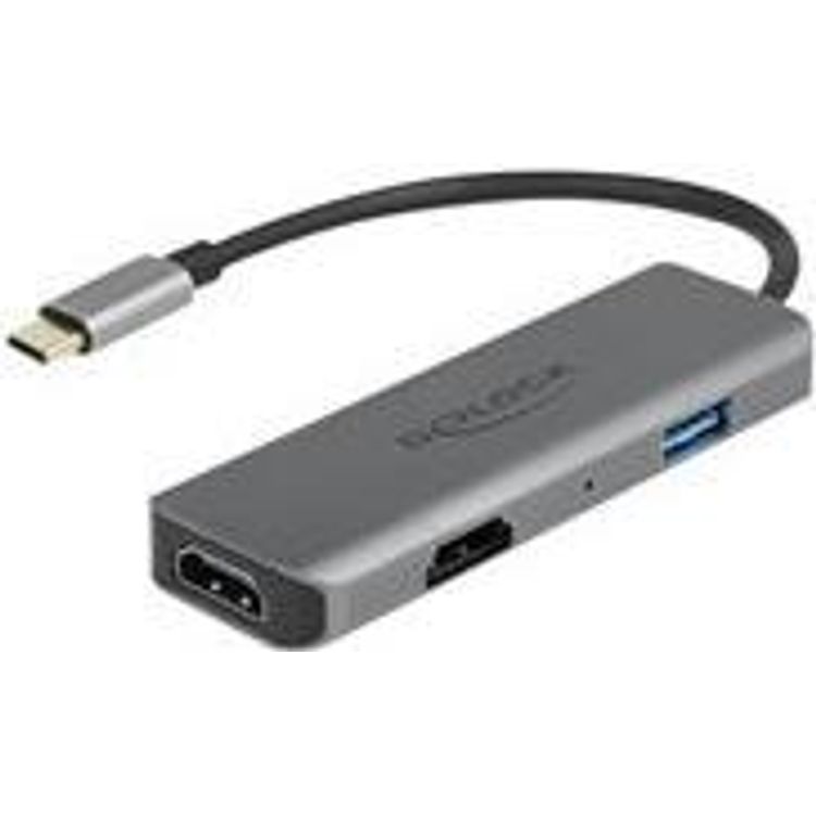 Tootefoto - DeLOCK 87780 s learvuti dokk ja pordireplikaator Juhtmega hendatud USB 3.2 Gen 1 (3.1 Gen 1) Type-C Hall