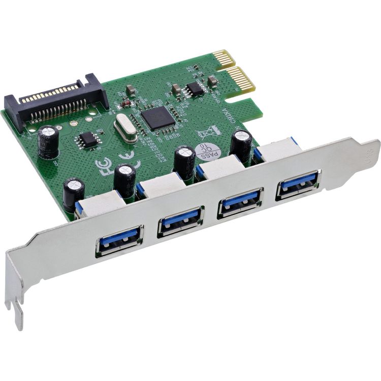 Tootefoto - InLine Schnittstellenkarte - 4x USB-A 3.2 Gen. 1 - PCIe x1 (76666M)