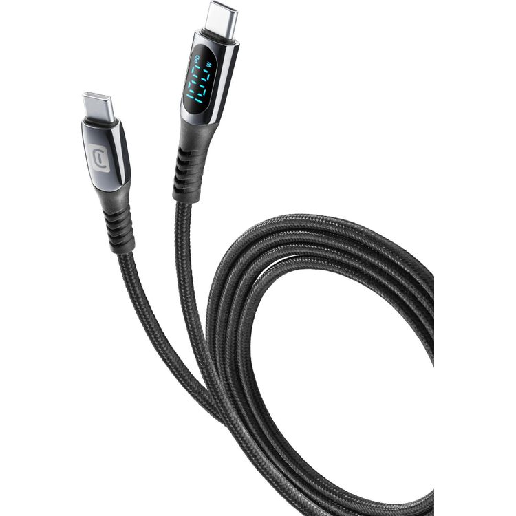 Tootefoto - Cellularline DISPLAY CABLE - 2 m - USB C - USB C - Schwarz (60252)