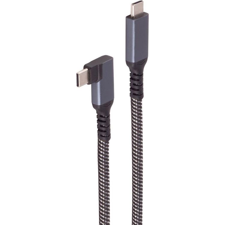 Tootefoto - shiverpeaks -BASIC-S--USB-C Ladekabel, 3.2, 90 , 100W PD, Textil, 2m (BS14-75017)