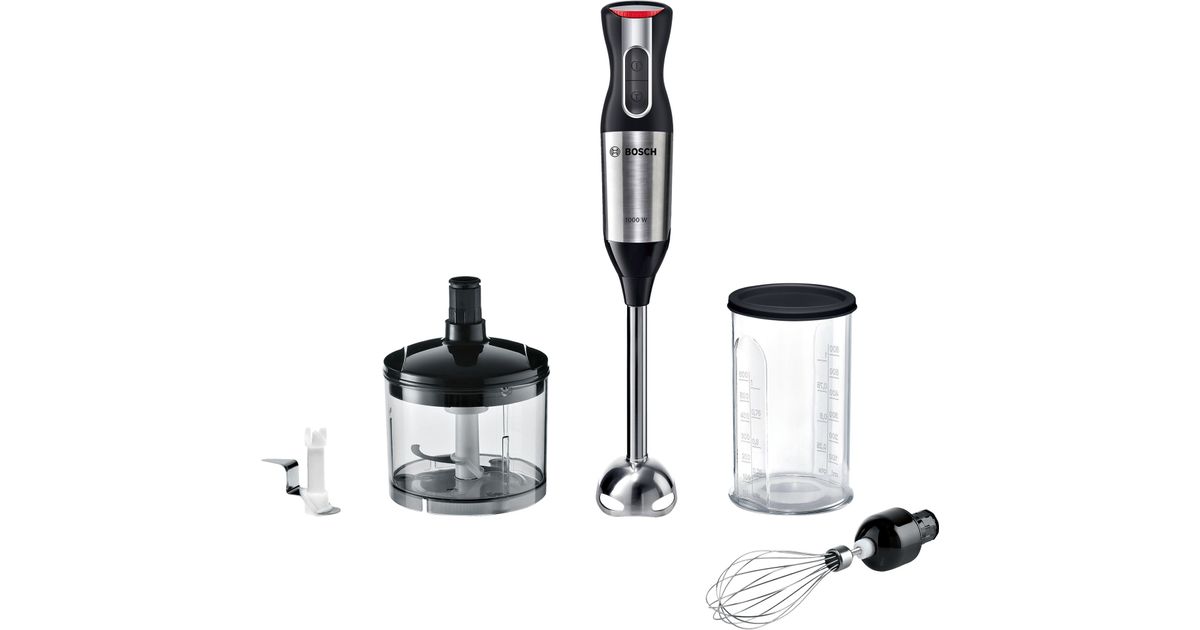 Bosch MS64M6170 blender 0.5 L Immersion blender 1000 W Black, Stainless steel Beard trimmers