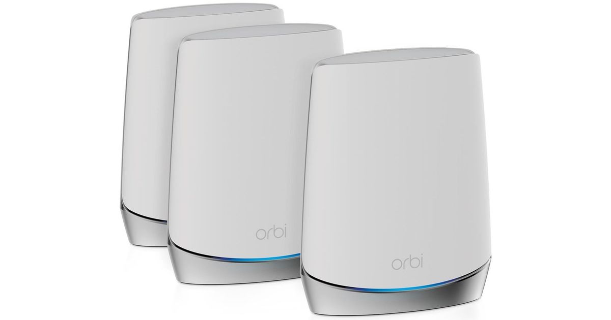 Netgear Orbi WiFi 6 Juhtmevaba Ruuter Gigabit Ethernet Kolm Sagedusala ...