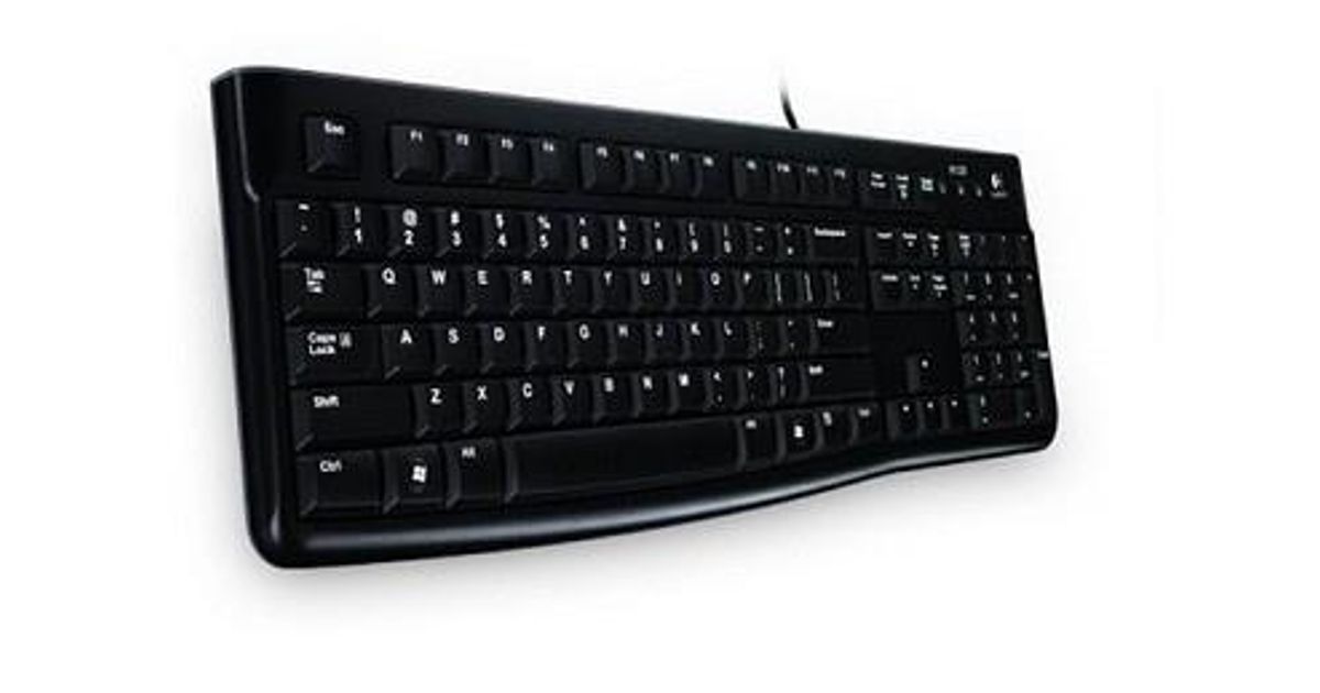 Logitech K120 Corded keyboard USB QWERTY English Black - Keyboards ...