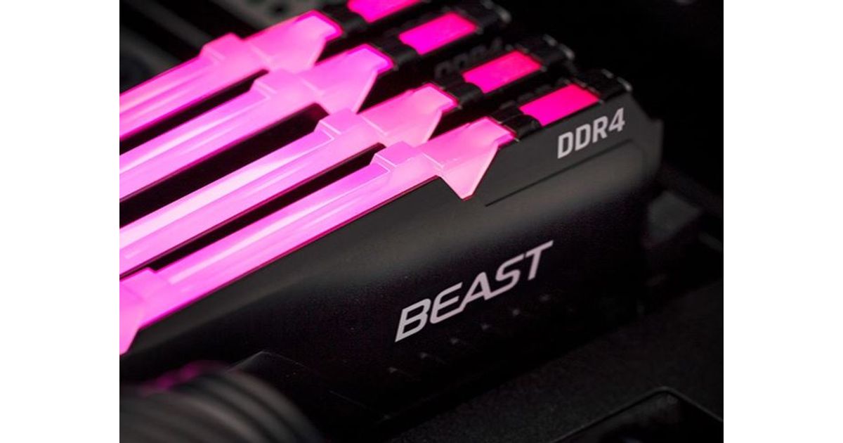 Kingston Technology FURY Beast RGB, 32 Go, 1 x 32 Go, DDR4, 3600