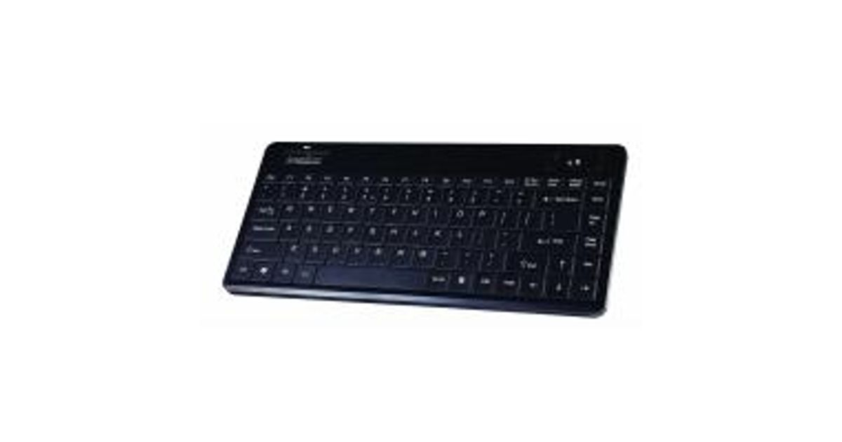 Perixx PERIBOARD-510H PLUS - Mini Tastiera USB Con Touchpad Integrato E 2 Porte Hub - 23x16 Cm - Cavo 1,8 M