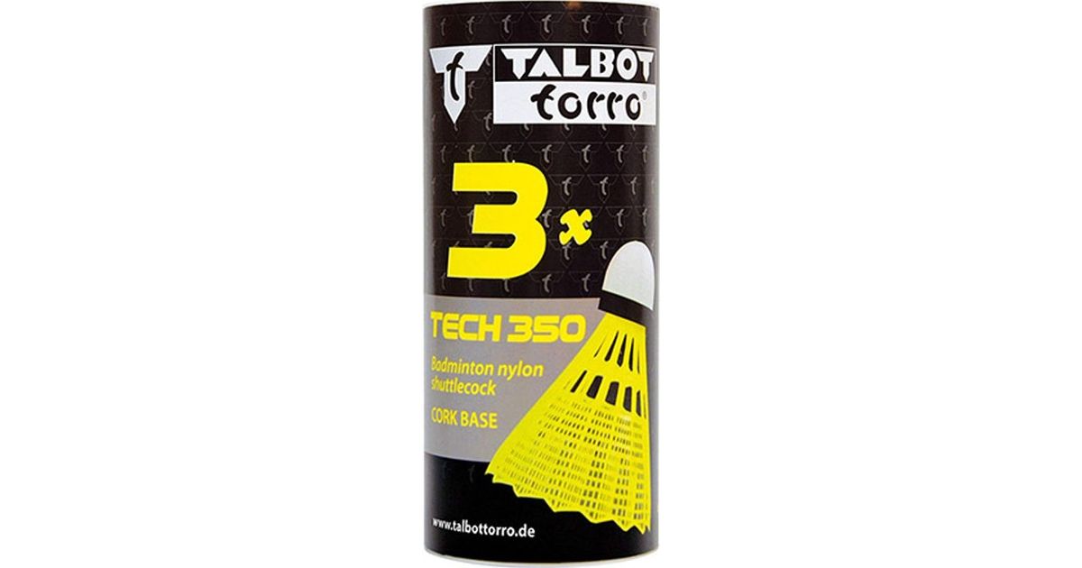 Talbot Torro Tech 450 Badminton Nylon Shuttlecock - per piece - JR White