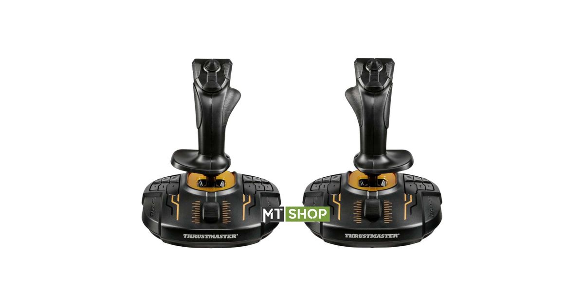 Thrustmaster T.16000M FCS SPACE SIM DUO Black, Orange USB Joystick ...