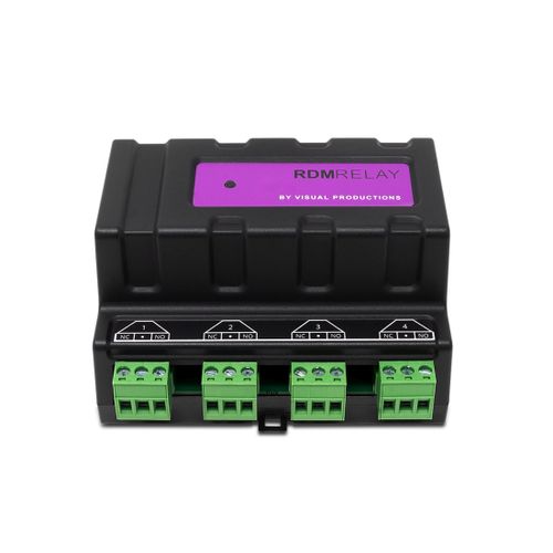 Visual Productions RDMRelay Power Switching Relay, 4fold, 16A, DMX