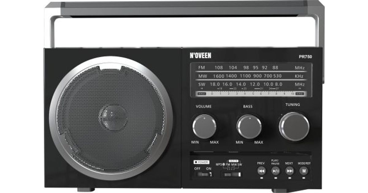 Radio Noveen Portable radio Noveen PR750 Black - Radiot - AV ja tarvikkeet  - Audio-video - MT Shop