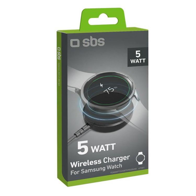 Tootefoto - SBS Wireless Charger For Samsung Watch, 5 W, must - Juhtmevaba laadija