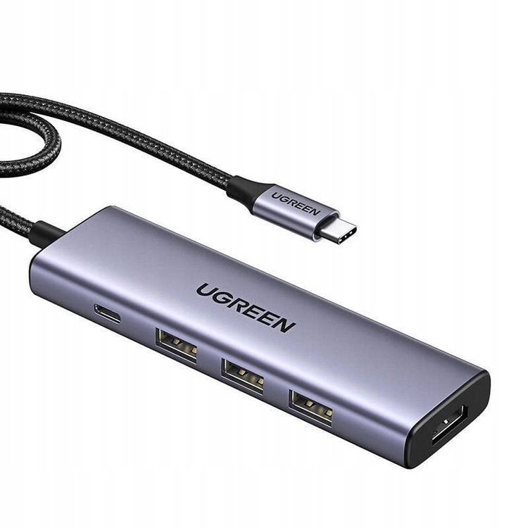 Tootefoto - HUB UGREEN CM511 USB-C / HDMI 4K60Hz, 2xUSB-A 3.2, 2xUSB-C 3.2, USB-C PD 100W