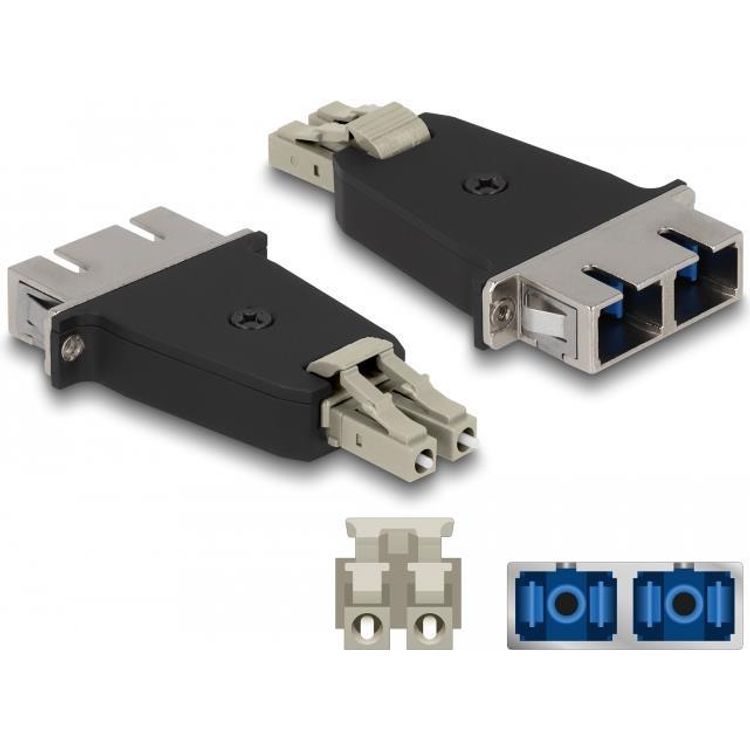 Tootefoto - DeLOCK 87948 kiudoptiline adapter LC/SC 1 tk Bee , Must