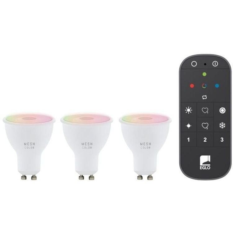Tootefoto - EGLO GU10 LED-Z RGBTW 4,5W 345LM 3 tk. M/FJERNB.-Z